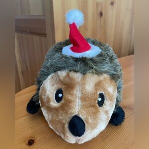 Festive Hedgehog Dog Toy